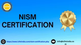 NISM CERTIFICATION