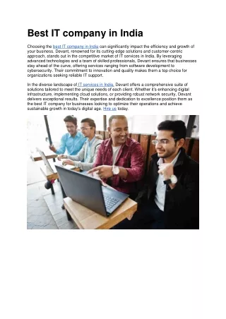 Best IT company in India
