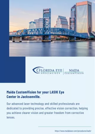 Maida CustomVision: Premier LASIK Eye Center in Jacksonville for Clearer Vision