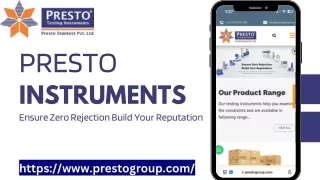 Premium Testing Instruments by Presto Box Drop and Core Compression Testers