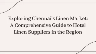 Chennai's Linen Market