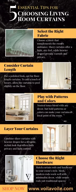 5 Essential Tips for Choosing Living Room Curtains