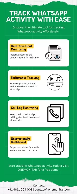 Track WhatsApp Activity with Ease - ONEMONITAR