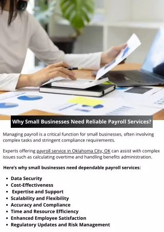 Why Small Businesses Need Reliable Payroll Services?