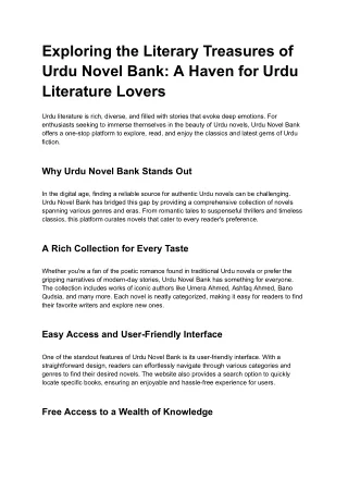 Novel Bank Pdf