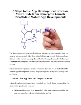 Seven Steps to the App Development Process Your Guide from Concept to Launch