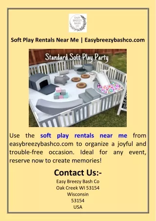 Soft Play Rentals Near Me  Easybreezybashco.com