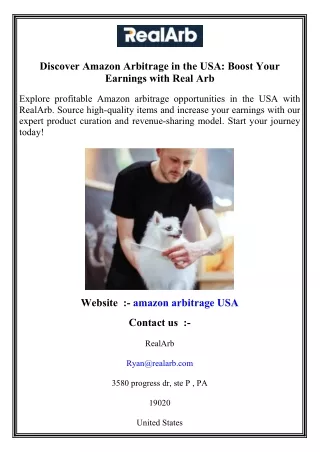 Discover Amazon Arbitrage in the USA  Boost Your Earnings with Real Arb