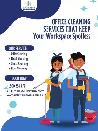 Office Cleaning Services That Keep Your Workspace Spotless