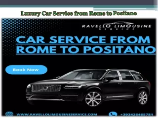 Luxury Car Service from Rome to Positano