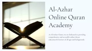 Al-Azhar Online Quran Academy in UK