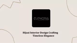 Hijazi Interior Design Crafting Timeless Elegance