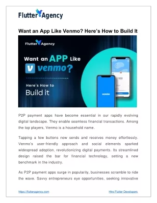 Want an App Like Venmo? Here’s How to Build It