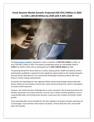 Facial Steamer Market