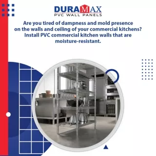 Duramax commercial kitchen wall panels are designed for unmatched durability