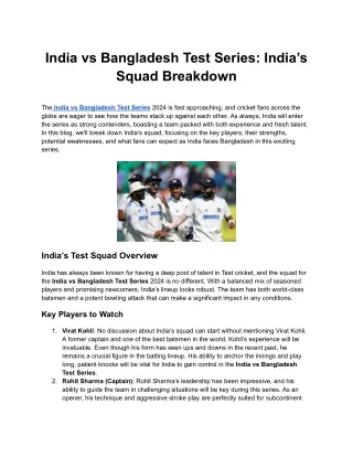 India vs Bangladesh Test Series_ India’s Squad Breakdown (1)