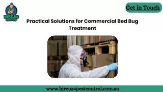 Practical Solutions for Commercial Bed Bug Treatment