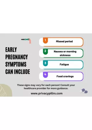 Early pregnancy symptoms