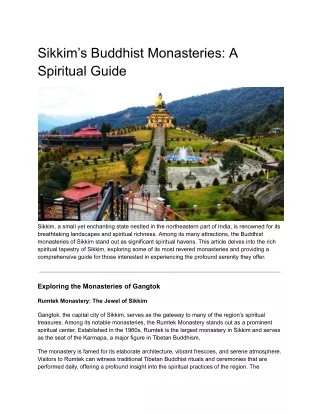 3 nights 4 days North Sikkim package