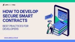 How to Develop Secure Smart Contracts