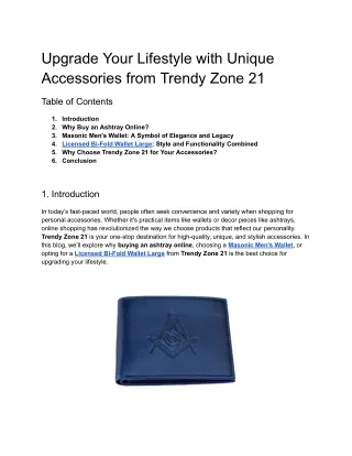 Upgrade Your Lifestyle with Unique