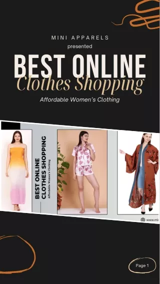 Shop the Best Online Clothes with Ease at Mini Apparels