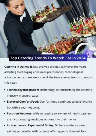 Top Catering Trends To Watch For In 2024