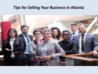 Tips for Selling Your Business in Atlanta