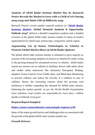 ADAS Radar Systems Market