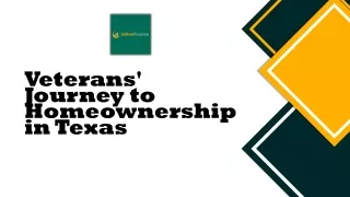 Veterans' Journey to Homeownership in Texas