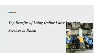 Top Benefits of Using Online Valve Insertion Services in Dubai