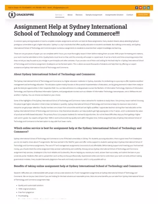 Get Expert Sydney International School of Technology and Commerce Assignment