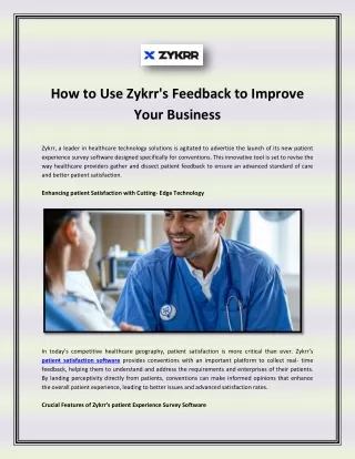 How to Use Zykrr's Feedback to Improve Your Business