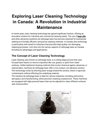 Professional Laser Clean Solutions