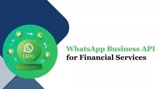 Financial Planning with WhatsApp Business API Service