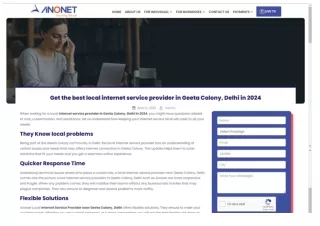 Fast and Reliable Internet Services in Geeta Colony