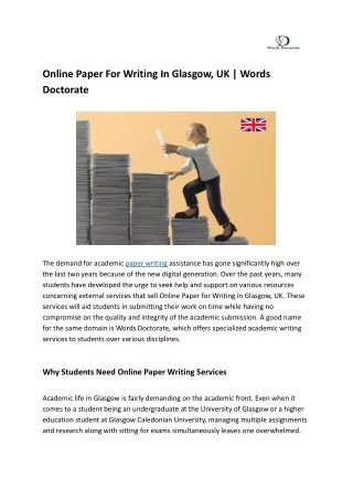 Online Paper For Writing In Glasgow, UK _ Words Doctorate (1)