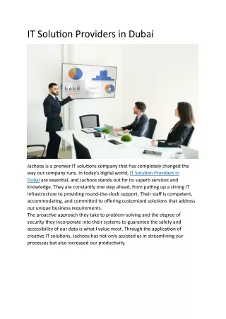 IT Solution Providers in Dubai