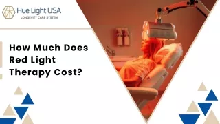 How Much Does Red Light Therapy Cost