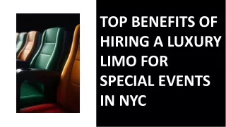 Luxury Limo NYC | 17/09/2024