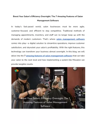 Boost Your Salon's Efficiency Overnight_ The 7 Amazing Features of Salon Management Software
