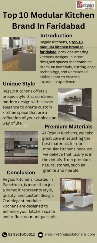 Top 10 Modular Kitchen Brand In Faridabad