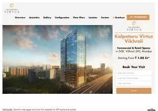 Kalpataru Virtus Vikhroli West - Commercial offices Project