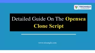 Detailed OpenSea Clone Script for startup business ideas