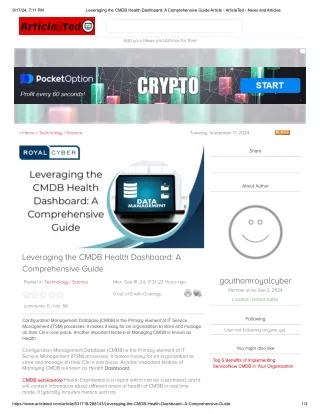 Leveraging the CMDB Health Dashboard_ A Comprehensive Guide Article