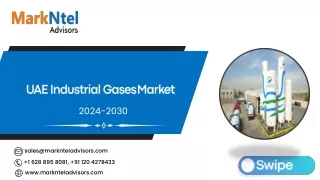 UAE Industrial Gases Market Research Report Forecast (2024-2030)