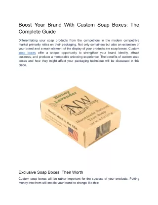 Boost Your Brand With Custom Soap Boxes_ The Complete Guide