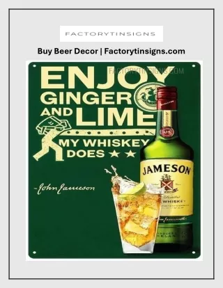 Buy Vintage Tin Signs Online | Factorytinsigns.com