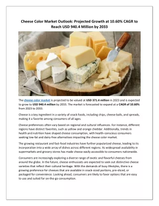 Cheese Color Market