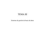 TEMA III